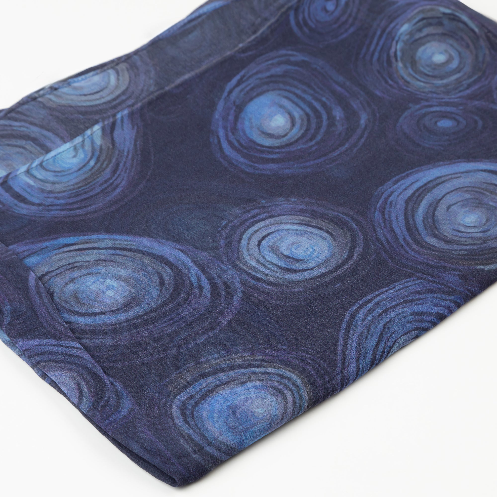 Ripple Coral – Silk Chiffon Scarf – Designed by Helena Geiger
