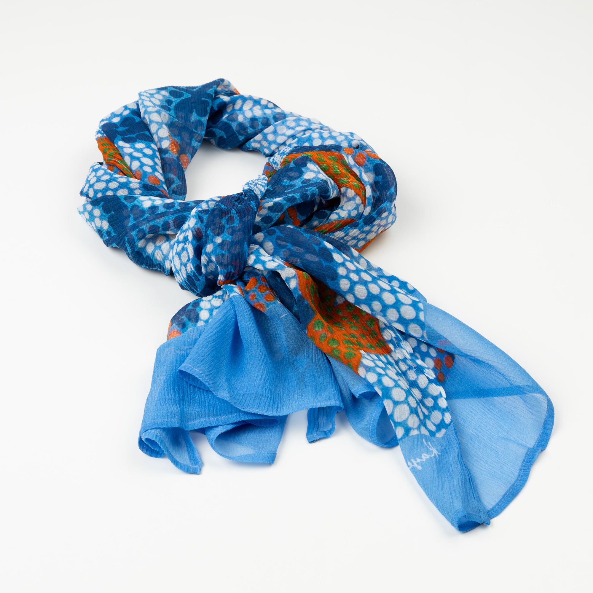 Split Jack – Silk Chiffon Scarf – Designed by Kaye White
