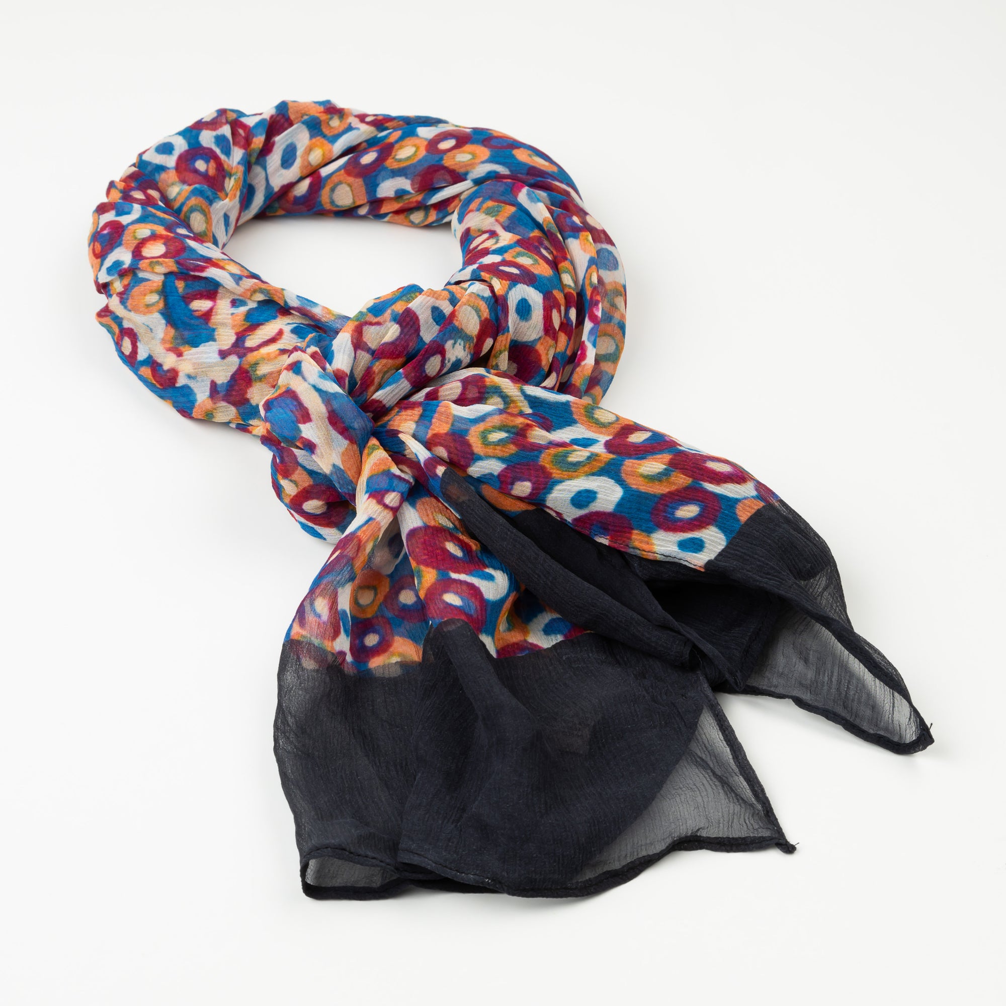 Native Pear Flower – Silk Chiffon Scarf – Designed by Kaye White