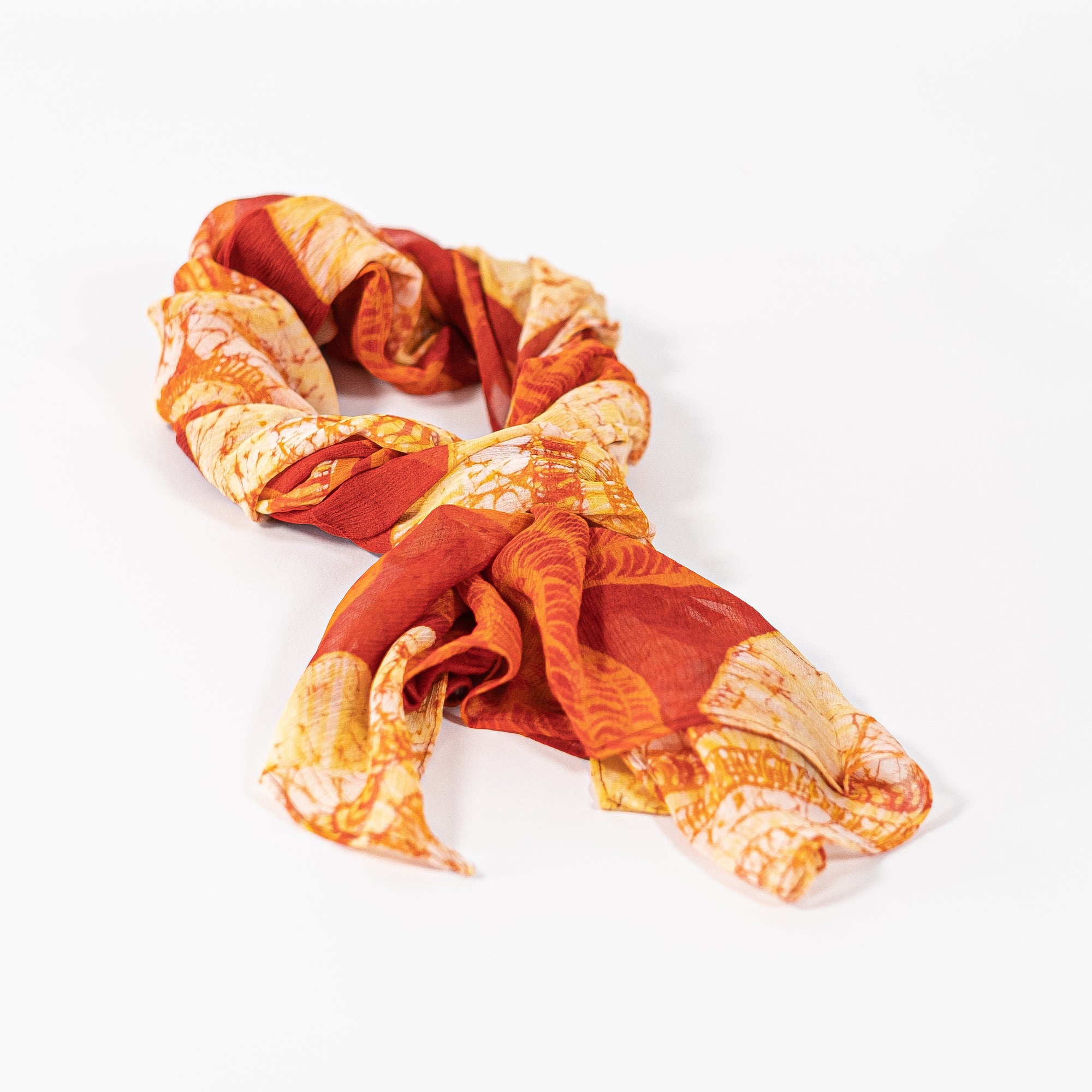 Pandanus – Silk Chiffon Scarf – Designed by Helena Geiger