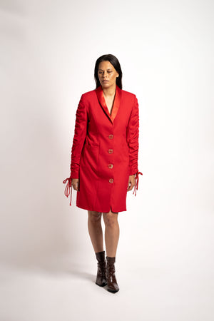 Red Long Jacket (Made to Order)