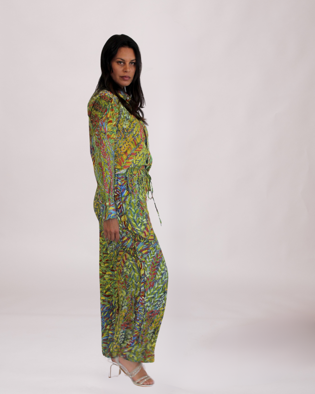 Angie Pants in Kimberley Grass and Leaves