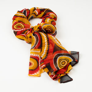 Proud Silk Chiffon Scarf by Buffie Punch