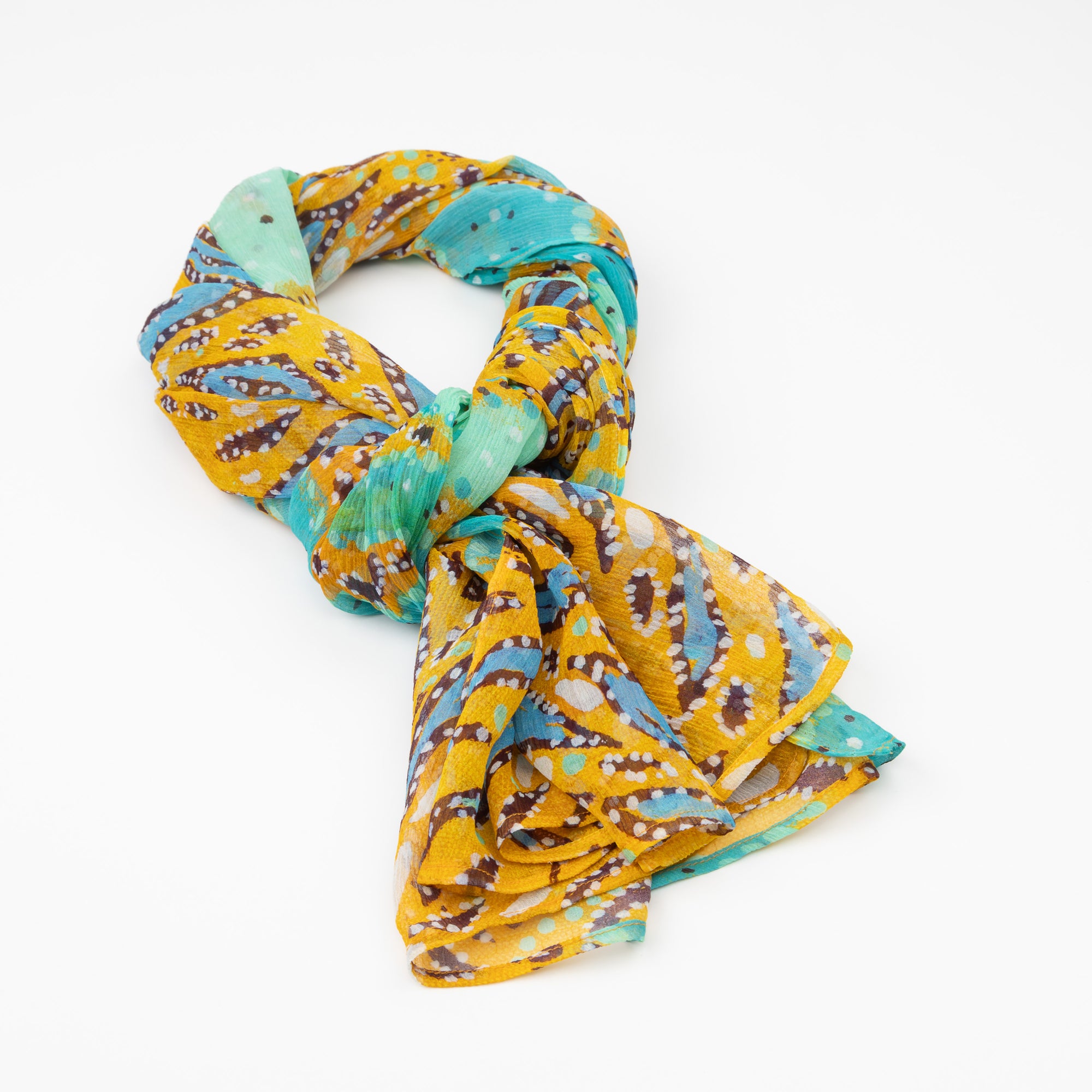 Karijini - Silk Chiffon Scarf by Sally White