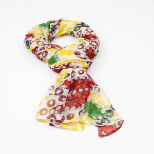 Blooming Sturt Peas - Silk Chiffon Scarf by Sally White