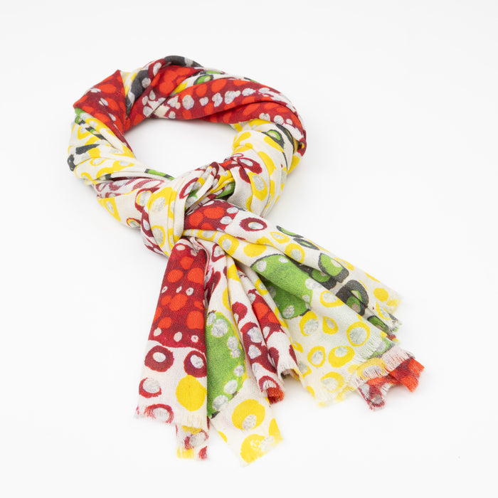 Blooming Sturt Peas  - Cashmere Scarf by Sally White