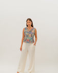 Pilbara Wildflowers Tank Top - Artwork by Sheryl Hicks