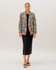 Australian native wildflower artwork for the Pilbara Wildflowers Jacket by Aboriginal artist Sheryl Hicks.