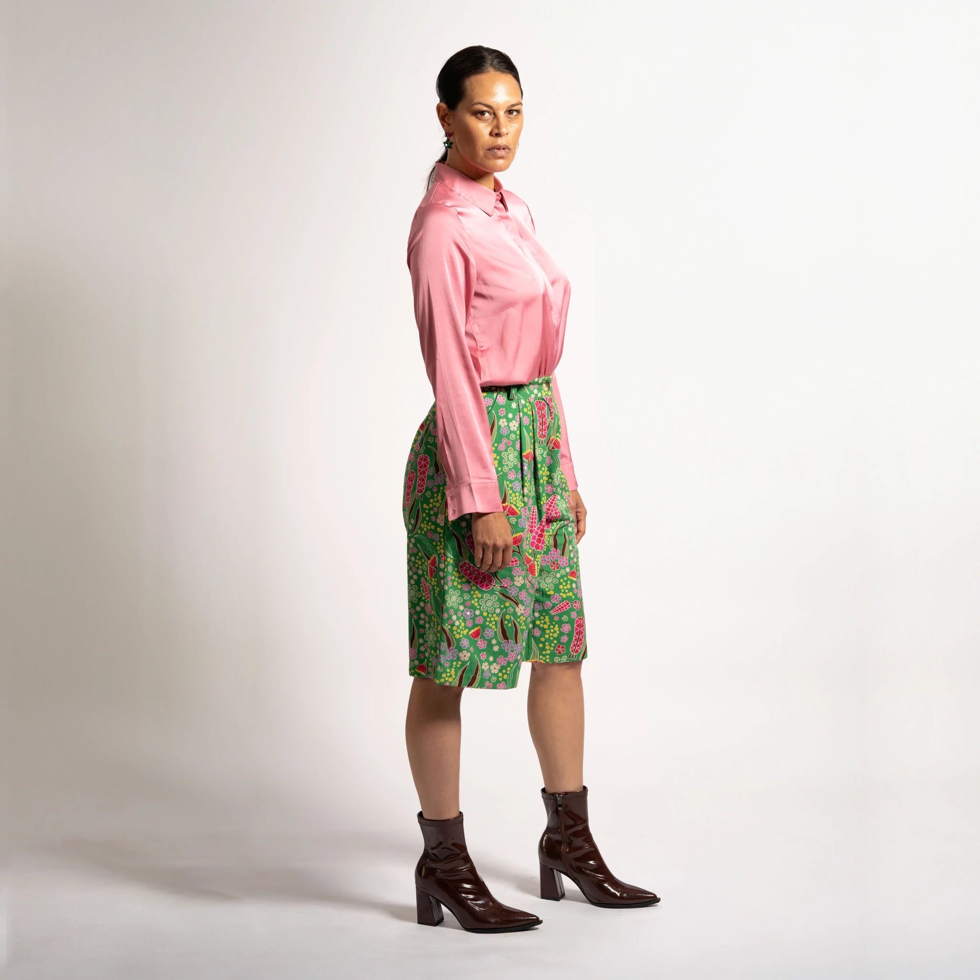 Kirrikin Boodja relaxed fit tailored cotton blend shorts