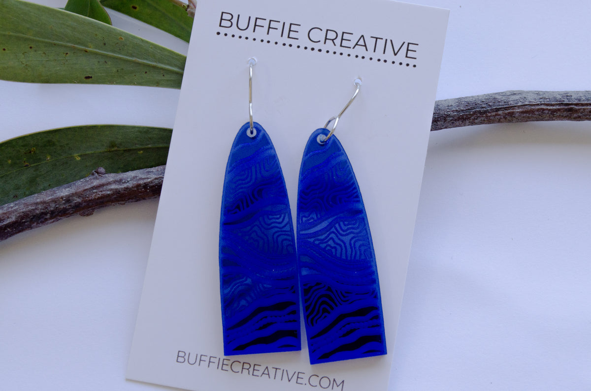 Bidi Blue Earrings – Pathways by Buffie Punch