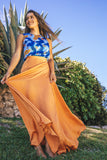 Jade Wrap Skirt Maxi - Bush Pumpkin