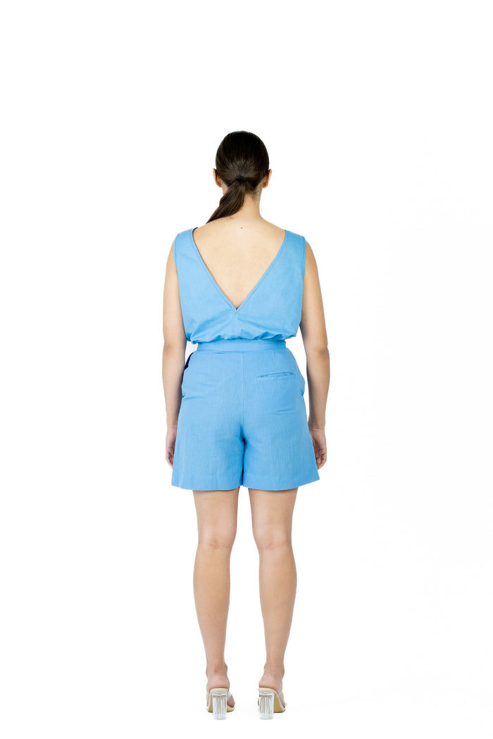 Tailored Shorts - Baby Blue