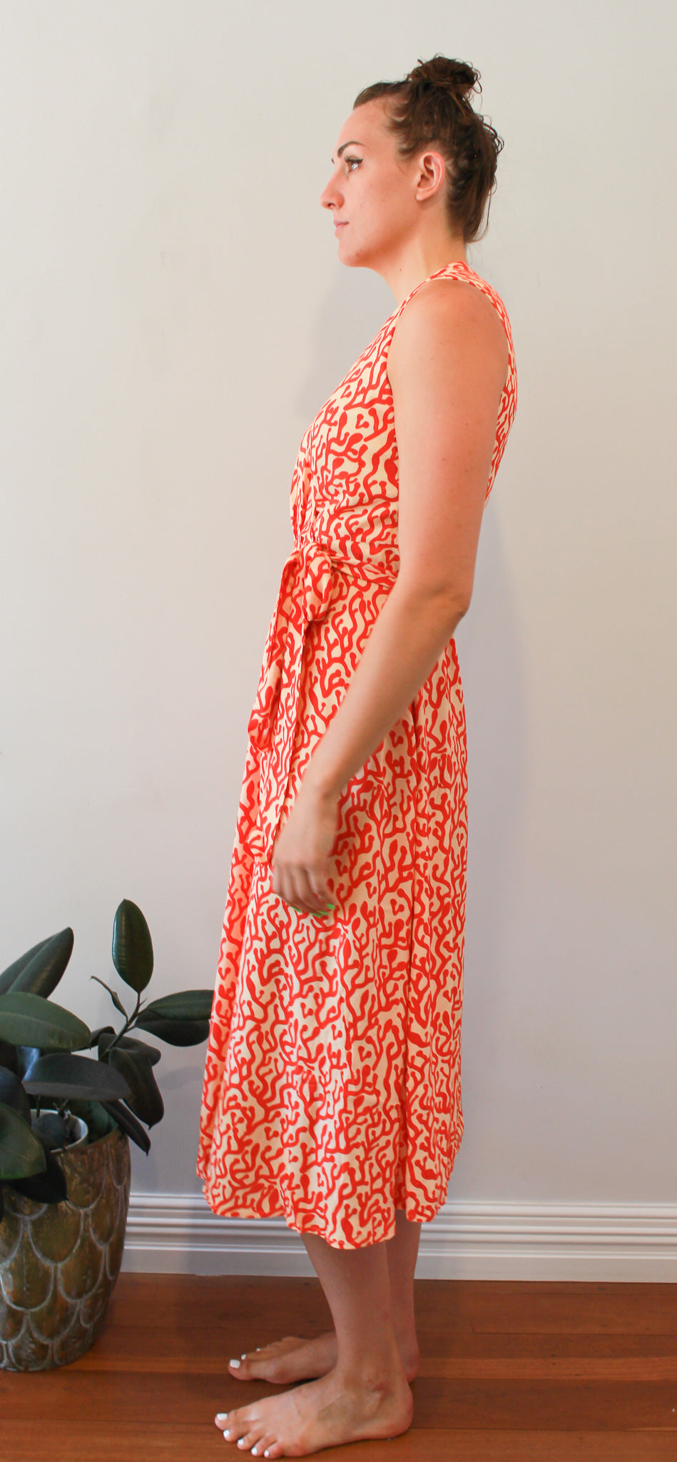 Sam Wrap Dress - Grevillia